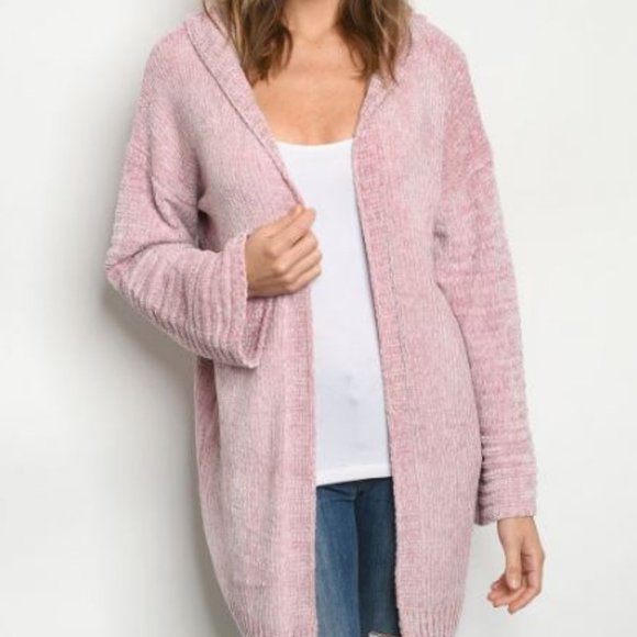 Sweaters - Gorgeous Lavender Oversized Cardigan with hood